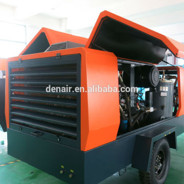 Mobile air compressor outdoor using in Mining