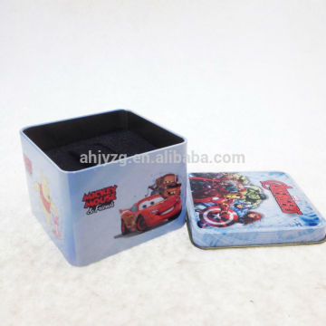 recycle 0.23mm tinplate rectangle custom watch box for promotion gift