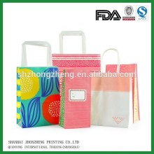 Customized paper shopping bag brand name make by machine