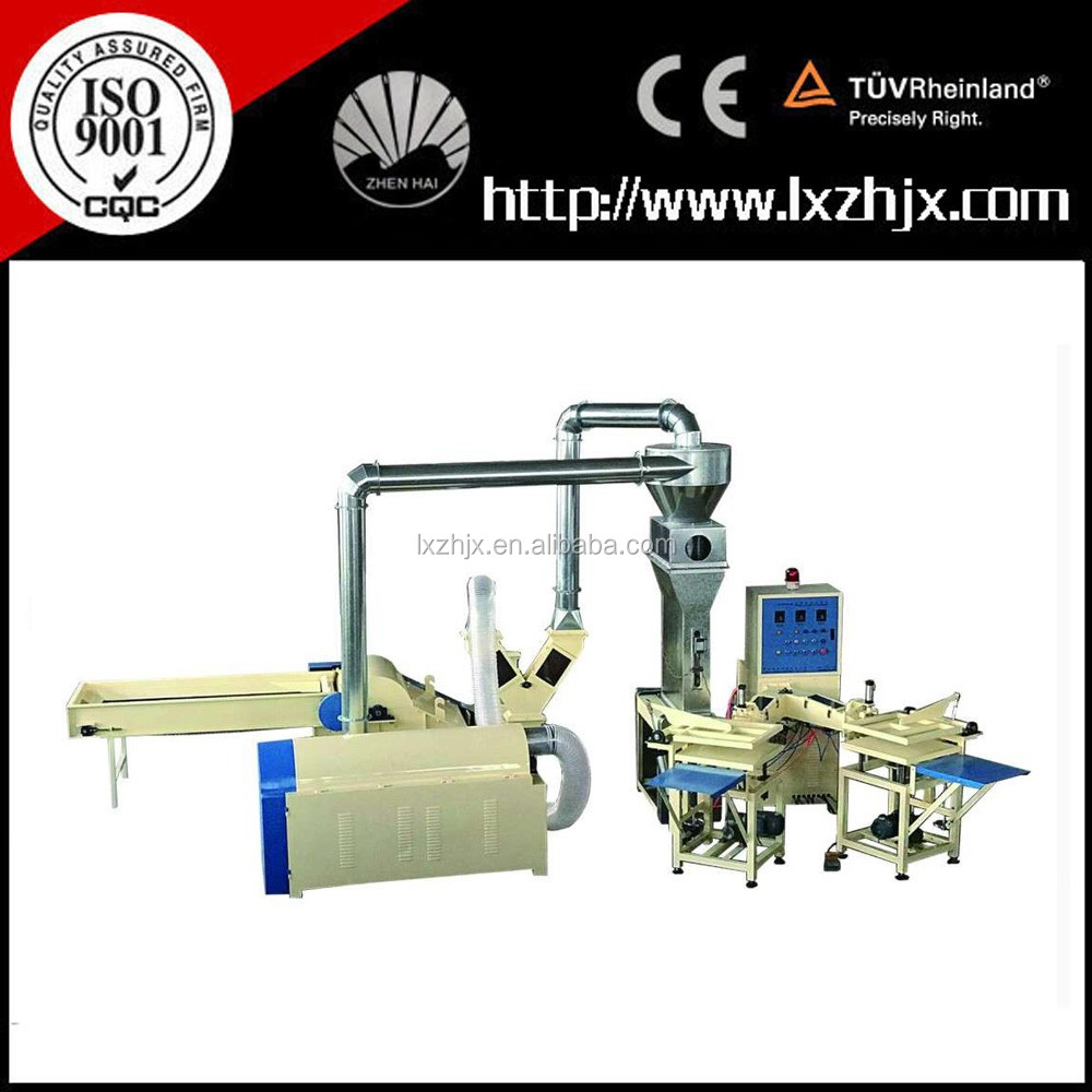 Automatic polyester fiber pillow filling machine, fiber pillow making machine