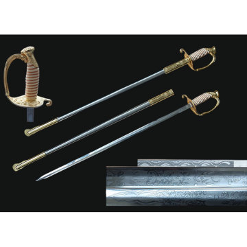 Retro full-tang command sword