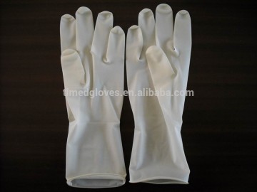 Latex surgical gloves powdered