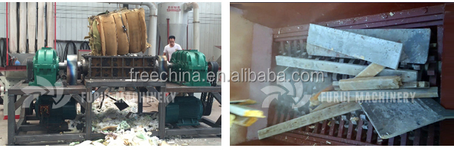 Low maintenance cost shredder plastic price/textile shredder machine