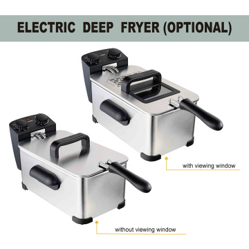 Aparelhos de cozinha 3.5L Deep Fryer para fritar comida