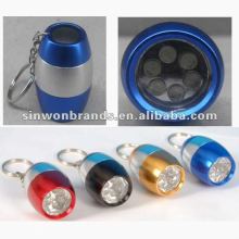 6 LED METAL TORCH W/KEY CHAIN