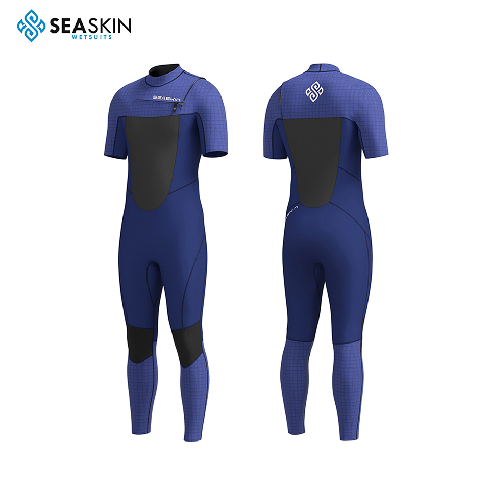 Seaskin Front Chest Dxhet Surfing Wetsuit för män