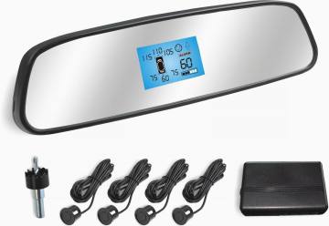 LCD display rearview mirror parking sensor