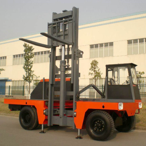 10 tan diesel sampingan forklift untuk paip