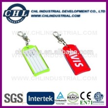 Promotional logo print metal luggage tag