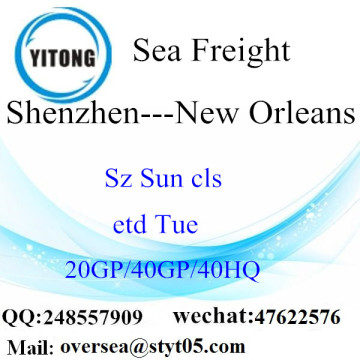 Shenzhen Port Sea Freight Shipping To New Orleans