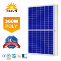 Painéis solares de meia célula 360W Poly para sistema doméstico
