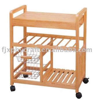 Wooden serving Trolley