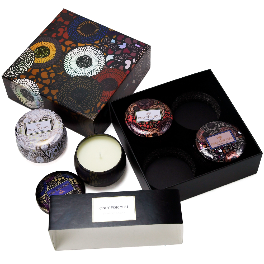 luxury scented travel tin candles