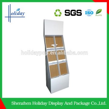 notebook supermarket corrugated floor display