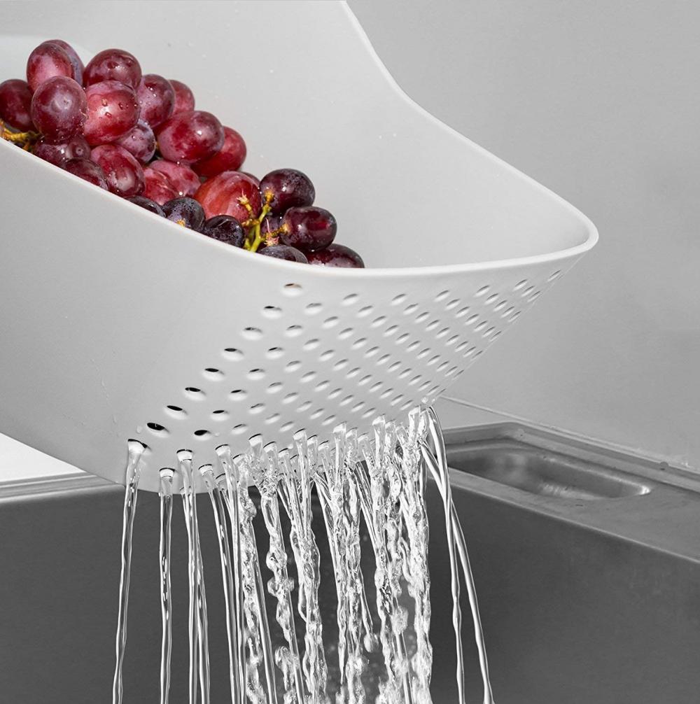 Kitchen Plastic Wash and Drain Mixing Bowl Colander