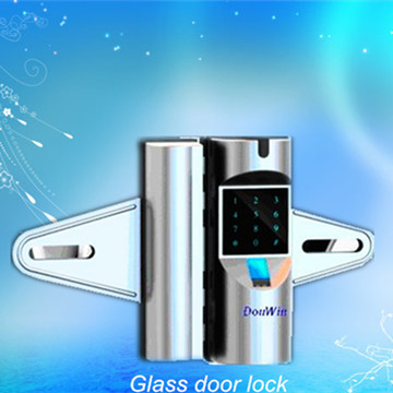 Frameless electronic garage glass door magnetic lock