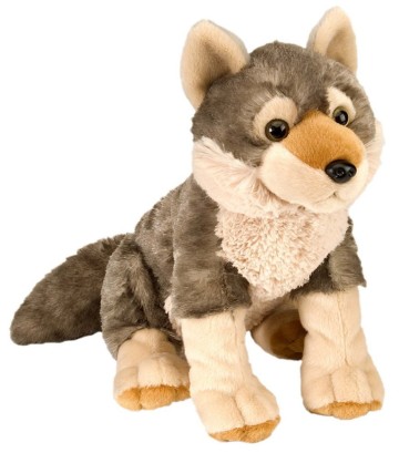 soft wolf stuffed animal , soft stuffed plush wolf animal