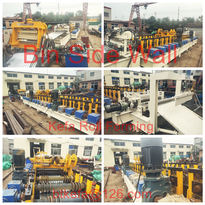 storage using grain bin silo making machine Corrugated Bolted Water Tank roll forming machine / silo wall machine