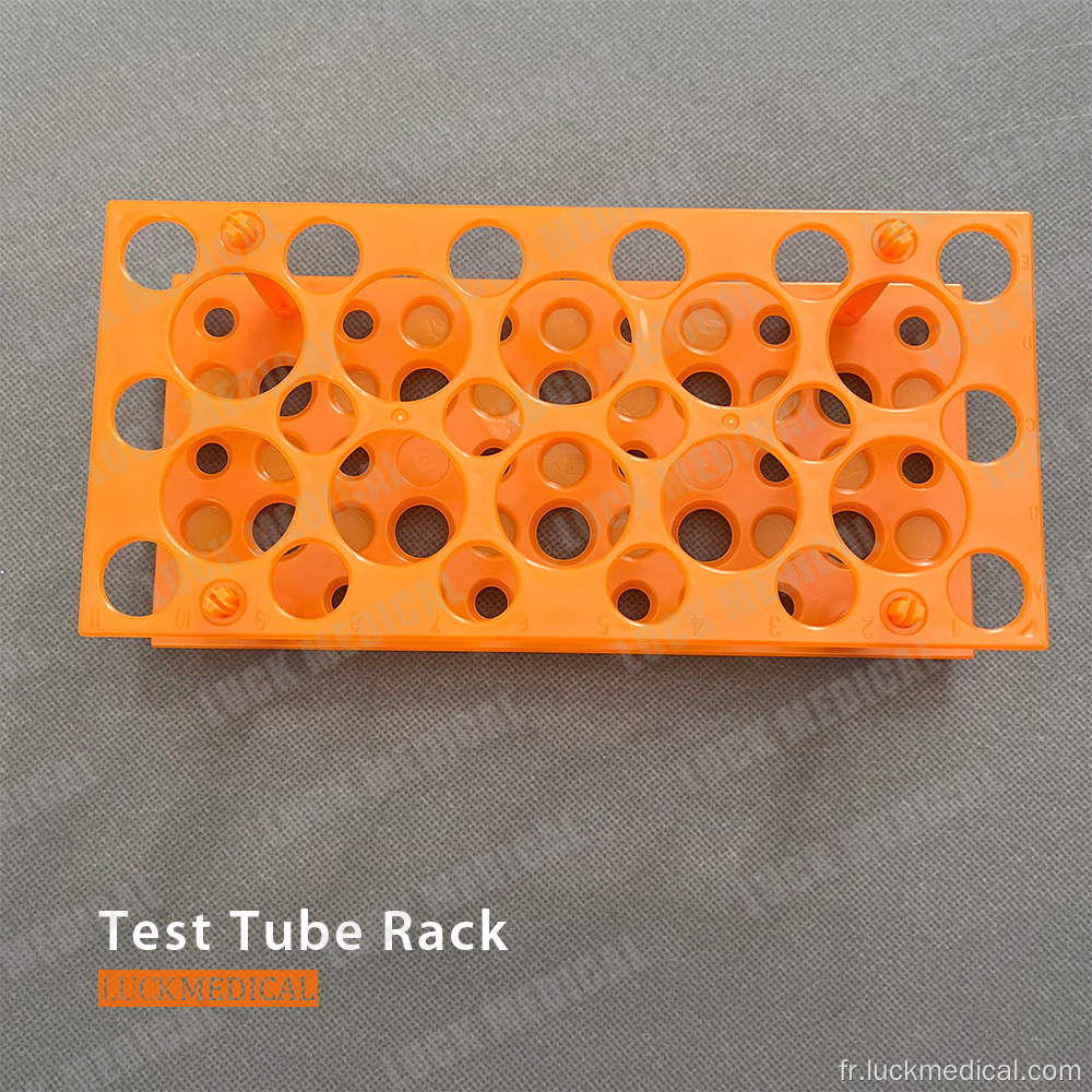 Rack de tube à centrifugeuse à double fonction en plastique