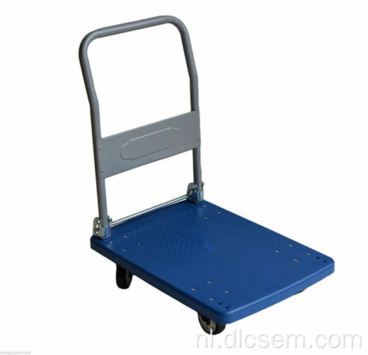 Vier wielen stalen opvouwbare handtruck