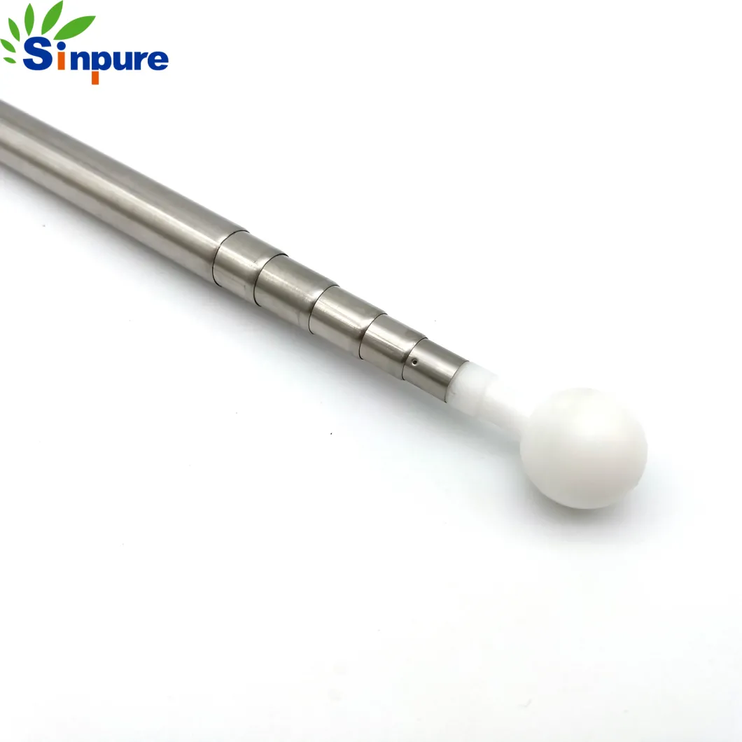 Sinpure OEM Customized Stainless Steel Telescopic Pole Metal Tubing with Ball End