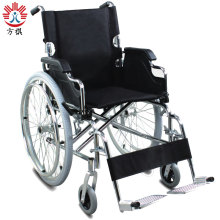 Chromed steel frame adults lightweight manual wheelchair