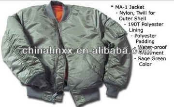 Nylon green Pilot Flight Jacket