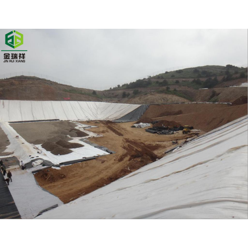 PET GEOTEXTILE ROLLS STABILIZATION ROAD White 300GSM