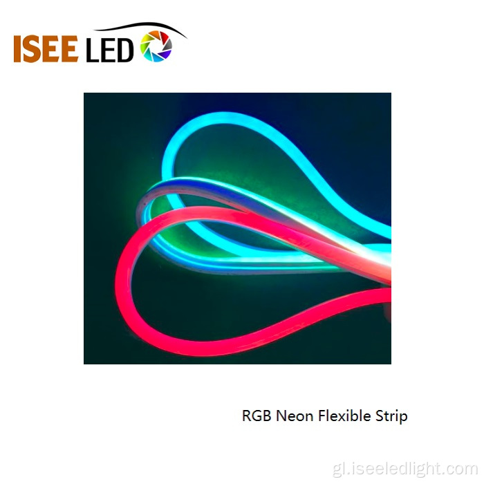 Impermeable SMD5050 LED RGB Neon Flex para o aire libre