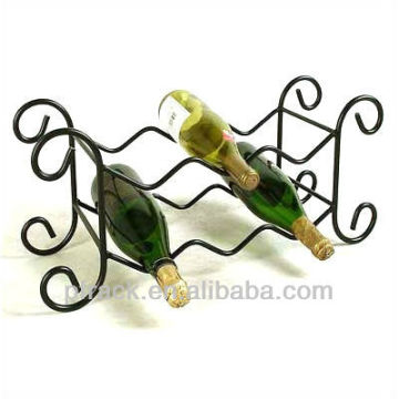 Unique wine bottle metal holder