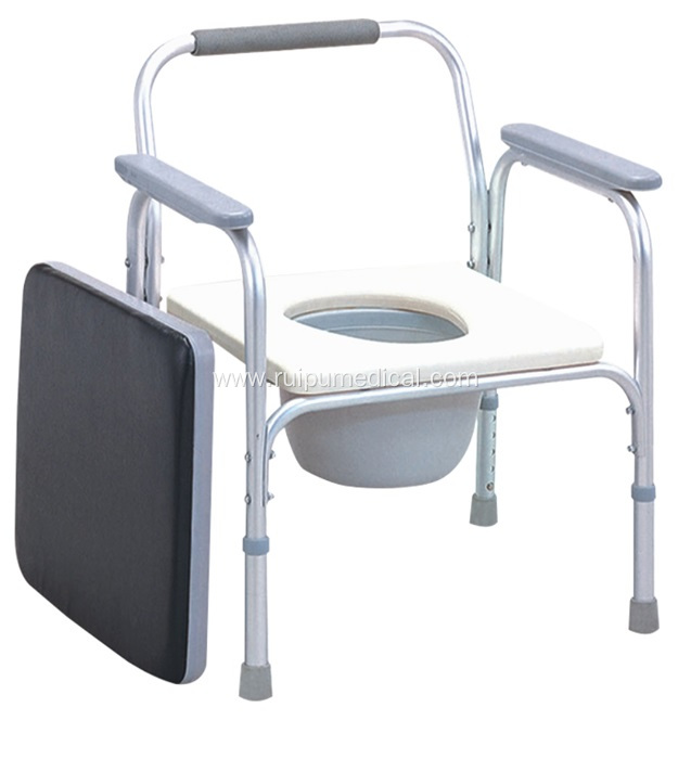Cheap Adjustable Folding Commode Chair With Padded Seat