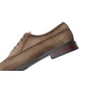 Whole Piece Leather Perfs Men's Shoes