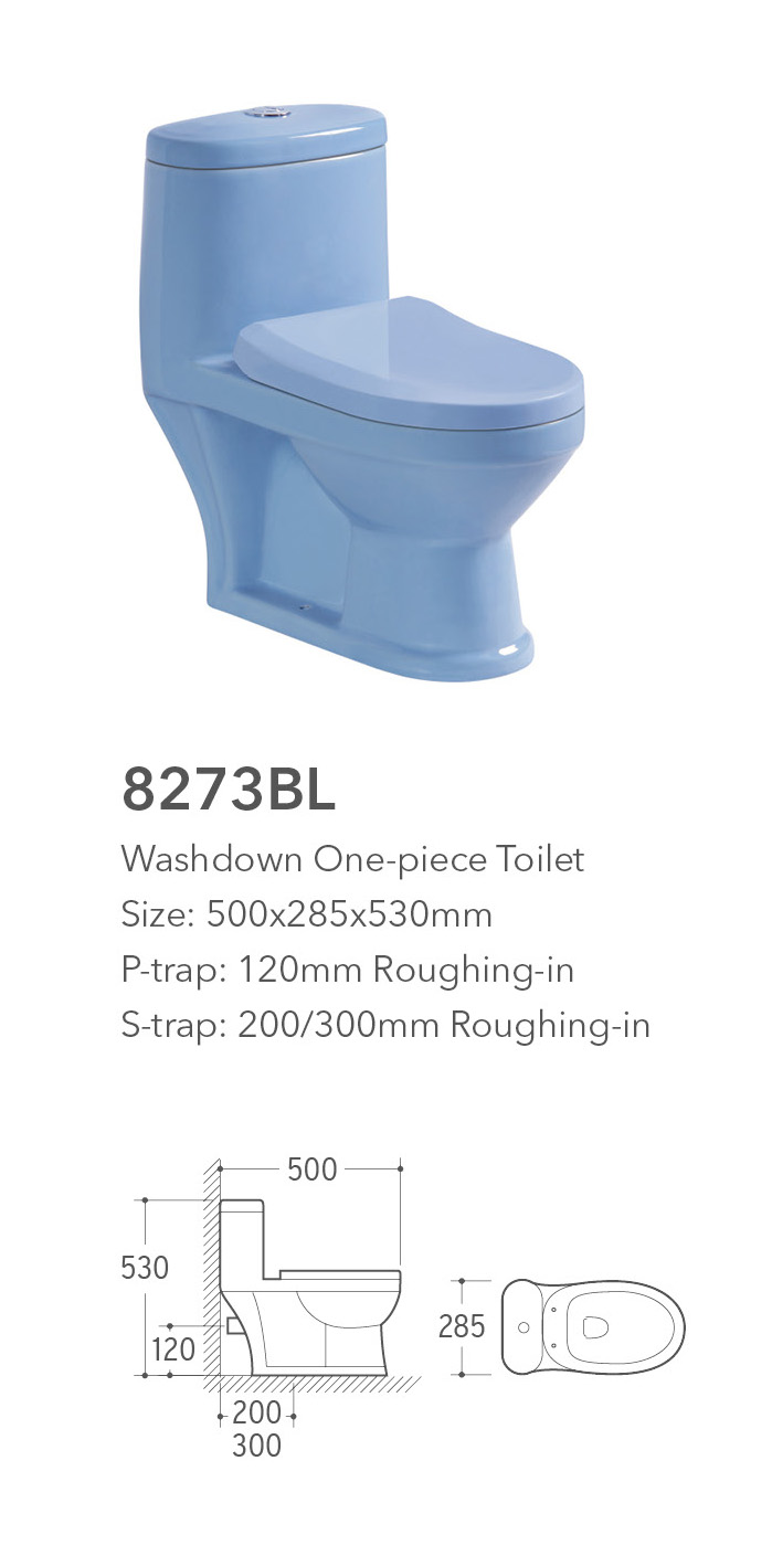 8273bl One Piece Toilet