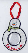 Embroidered Cute Snowman