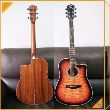 black machine guitar cheap plywood acoustic guitar