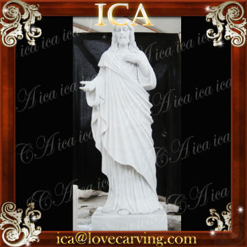 Jesus christ statue in white marble VS0077