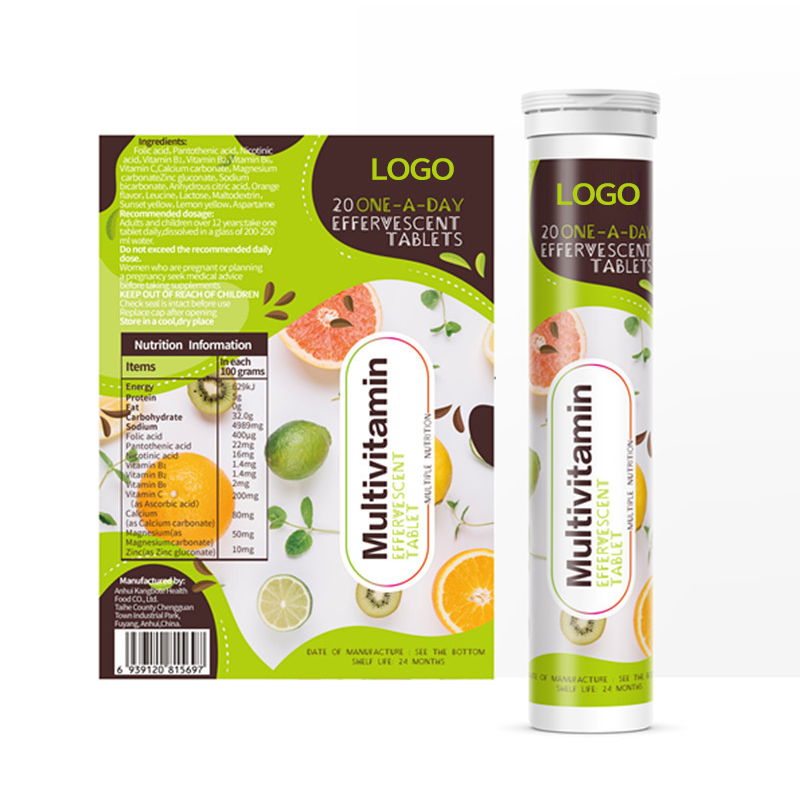 OEM ODM Private Label Immune Support Multivitamin Effervescent Tablets Vitamin C Tablets
