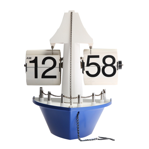 Horloge Flip bateau à vapeur