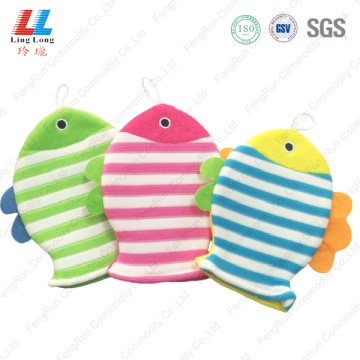 gradient fishes body cleaning gloves