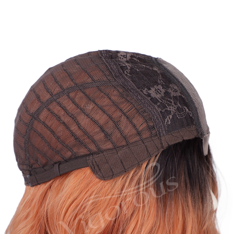 Vigorous Body Wave Ombre Black Brown Cheap Price Natural Lace Front For Black Women Short Bob Synthetic Hair Wigs
