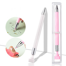 Rotatable Wax Rhinestones Picker Nail Rhinestone Pick-up Brush - Acrylic Handle