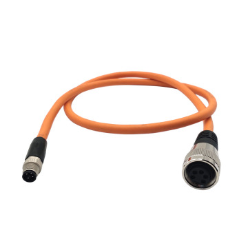 M12 macho recto 7/8 &#39;&#39; conector recto femenino recto