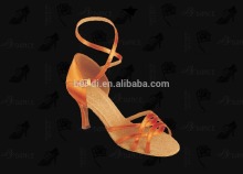 Ladies latin dance shose handmade satin 266