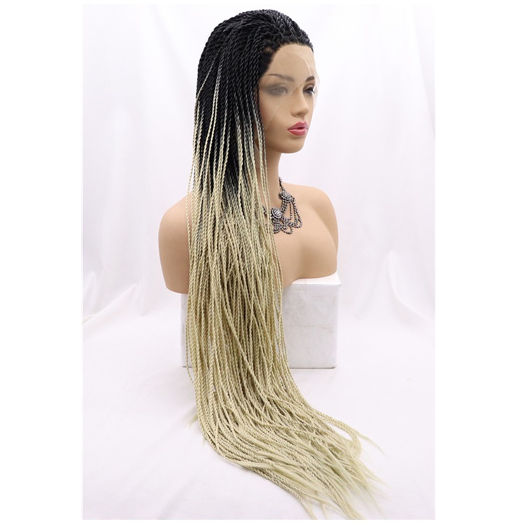 Vendors HD front lace braid wig for black women braided wigs