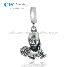 925 Silver DIY Charm Antique Dangle Player Bead Wholesale Bead