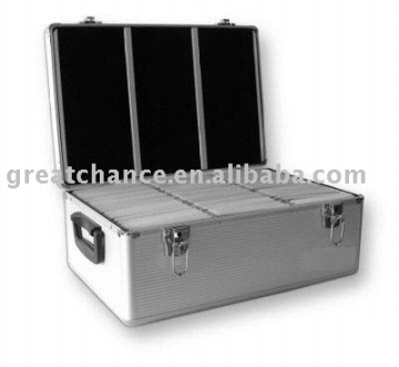 Aluminum 510 CD DVD Storage Case Box Holder Sleeves DJ