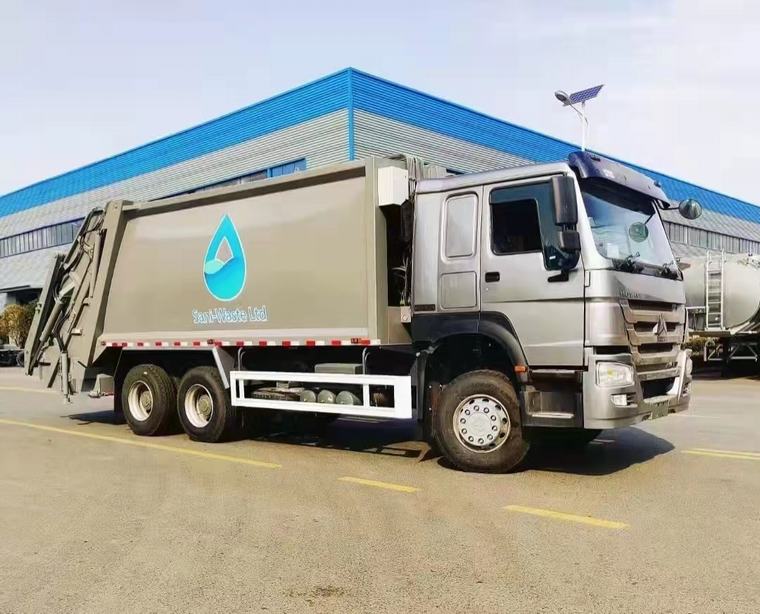 SINOTRUK HOWO 6X4 شاحنة القمامة المضغوطة 12M3