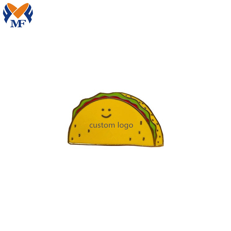 Logam logo logo taco pin enamel