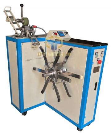 Long chain zipper winding machine