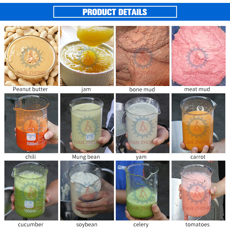 High productivity commercial peanut butter machine/tomato paste processing plant